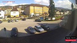 Střed obce Rokytnice nad Jizerou