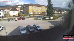 Střed obce Rokytnice nad Jizerou