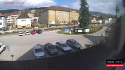 Střed obce Rokytnice nad Jizerou