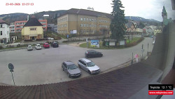 Střed obce Rokytnice nad Jizerou