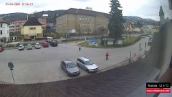 Střed obce Rokytnice nad Jizerou