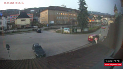 Střed obce Rokytnice nad Jizerou