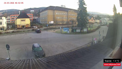 Střed obce Rokytnice nad Jizerou