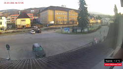 Střed obce Rokytnice nad Jizerou