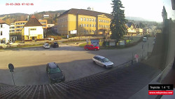 Střed obce Rokytnice nad Jizerou