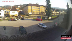 Střed obce Rokytnice nad Jizerou