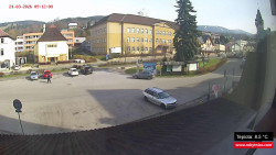 Střed obce Rokytnice nad Jizerou