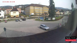 Střed obce Rokytnice nad Jizerou