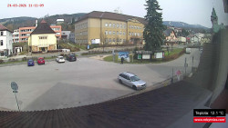 Střed obce Rokytnice nad Jizerou