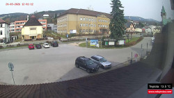 Střed obce Rokytnice nad Jizerou