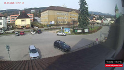 Střed obce Rokytnice nad Jizerou