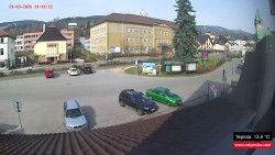 Střed obce Rokytnice nad Jizerou