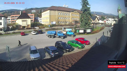 Střed obce Rokytnice nad Jizerou