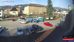 Střed obce Rokytnice nad Jizerou