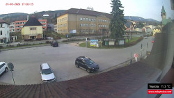 Střed obce Rokytnice nad Jizerou