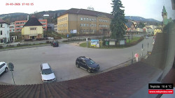 Střed obce Rokytnice nad Jizerou