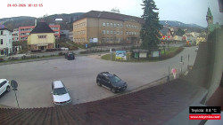 Střed obce Rokytnice nad Jizerou