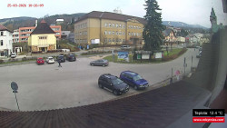 Střed obce Rokytnice nad Jizerou