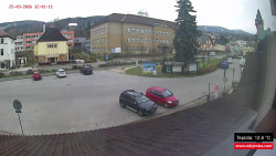 Střed obce Rokytnice nad Jizerou