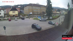 Střed obce Rokytnice nad Jizerou