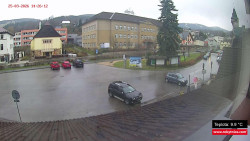 Střed obce Rokytnice nad Jizerou