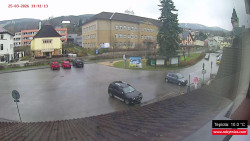 Střed obce Rokytnice nad Jizerou