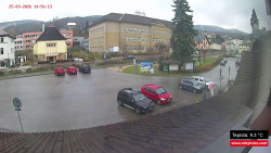 Střed obce Rokytnice nad Jizerou