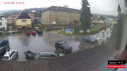 Střed obce Rokytnice nad Jizerou