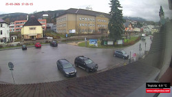 Střed obce Rokytnice nad Jizerou