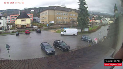 Střed obce Rokytnice nad Jizerou