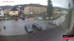 Střed obce Rokytnice nad Jizerou