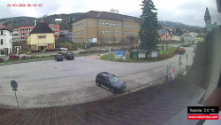 Střed obce Rokytnice nad Jizerou