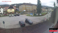 Střed obce Rokytnice nad Jizerou