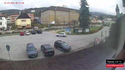 Střed obce Rokytnice nad Jizerou