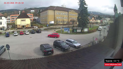 Střed obce Rokytnice nad Jizerou