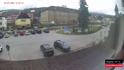 Střed obce Rokytnice nad Jizerou