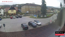 Střed obce Rokytnice nad Jizerou