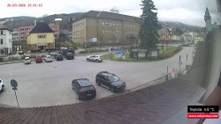 Střed obce Rokytnice nad Jizerou