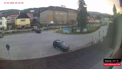 Střed obce Rokytnice nad Jizerou