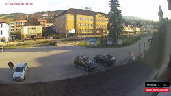 Střed obce Rokytnice nad Jizerou