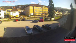 Střed obce Rokytnice nad Jizerou