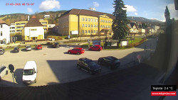 Střed obce Rokytnice nad Jizerou