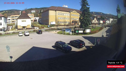 Střed obce Rokytnice nad Jizerou