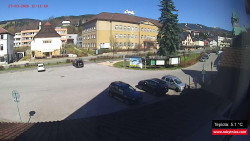 Střed obce Rokytnice nad Jizerou