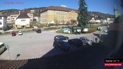 Střed obce Rokytnice nad Jizerou