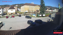 Střed obce Rokytnice nad Jizerou