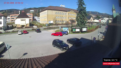 Střed obce Rokytnice nad Jizerou