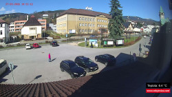 Střed obce Rokytnice nad Jizerou