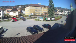 Střed obce Rokytnice nad Jizerou