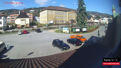 Střed obce Rokytnice nad Jizerou